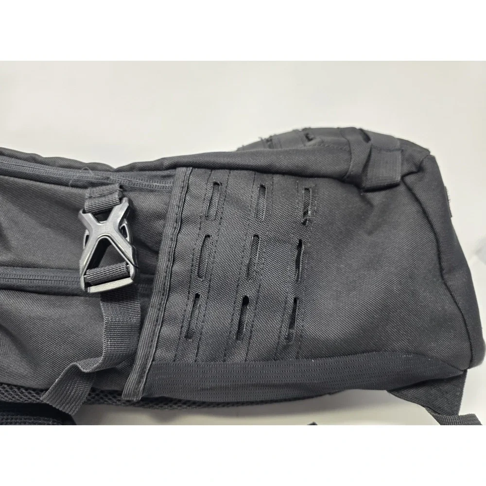 Samurai Tactical Backpack Black MOLLE Storage Laptop Compartment Good Condition